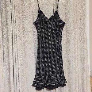 Black and white polka dot dress